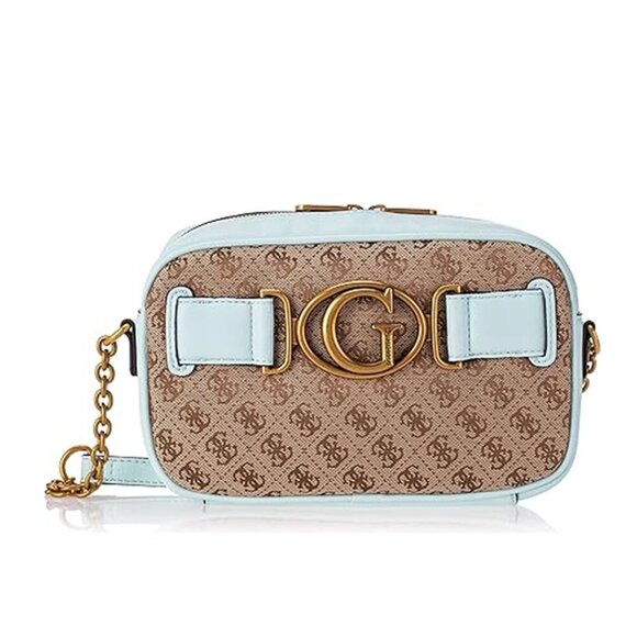 Guess Handbags - GUESS Stone/Latte Aviana Crossbody Camera Bag NEW Never Used